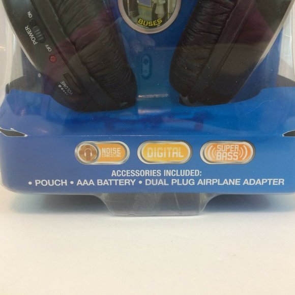 Coby CV-191 Noise Canceling Stereo Digital Headphones with Swivel Earcups New - Picture 3 of 8